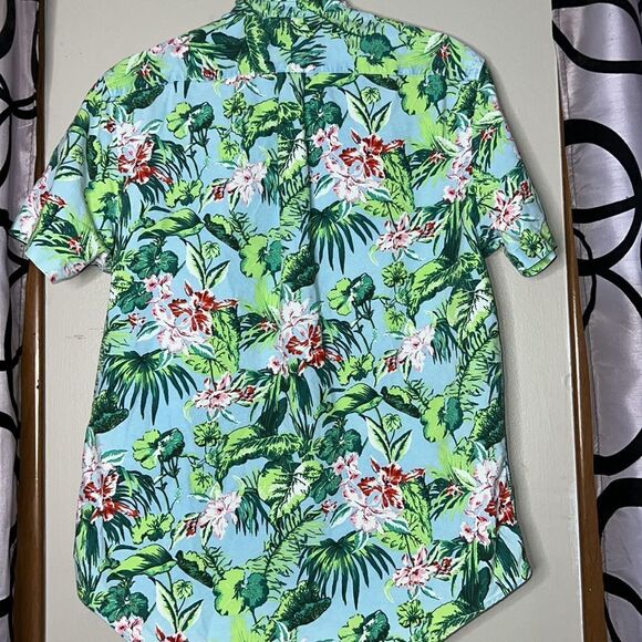 Mens Ralph Lauren Blue Label Tropical Button Down Shirt Size Medium - Picture 9 of 10